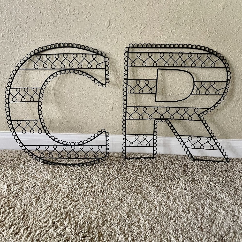 Pottery Barn Teen Metal Wire Letters: A,R,T